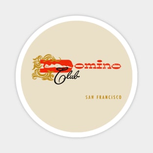 Retro Vintage Domino Club San Francisco California Magnet